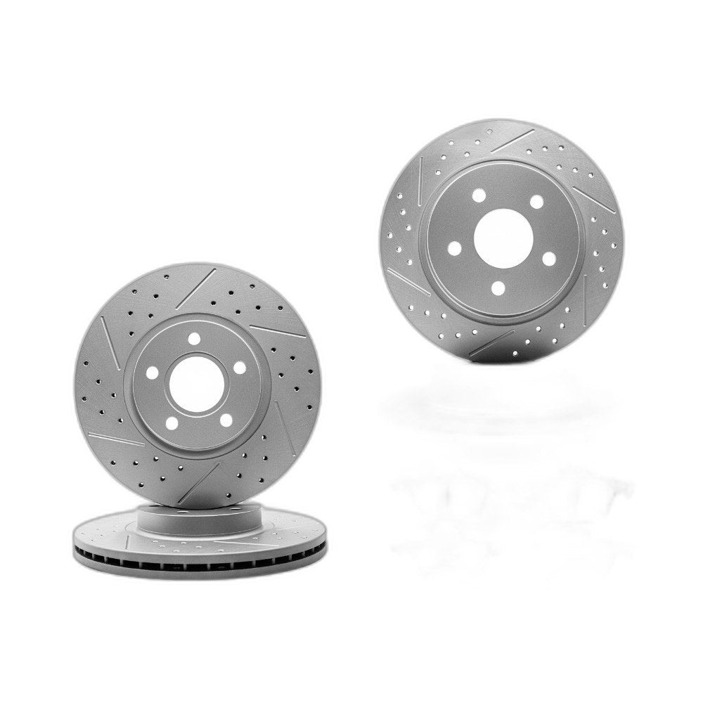FWD Front Rear Disc Brake Rotors + Ceramic Pads For 2013 - 2016 Ford Escape