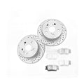 Rear Brake Rotors Pads Kit for Toyota AVALON Camry 2007-2011 Drilled Brakes