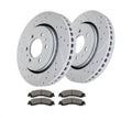 Front DRILLED Brake Rotors Brake Ceramic Pads for Ford F-150 Rotor Brake Pad Kit