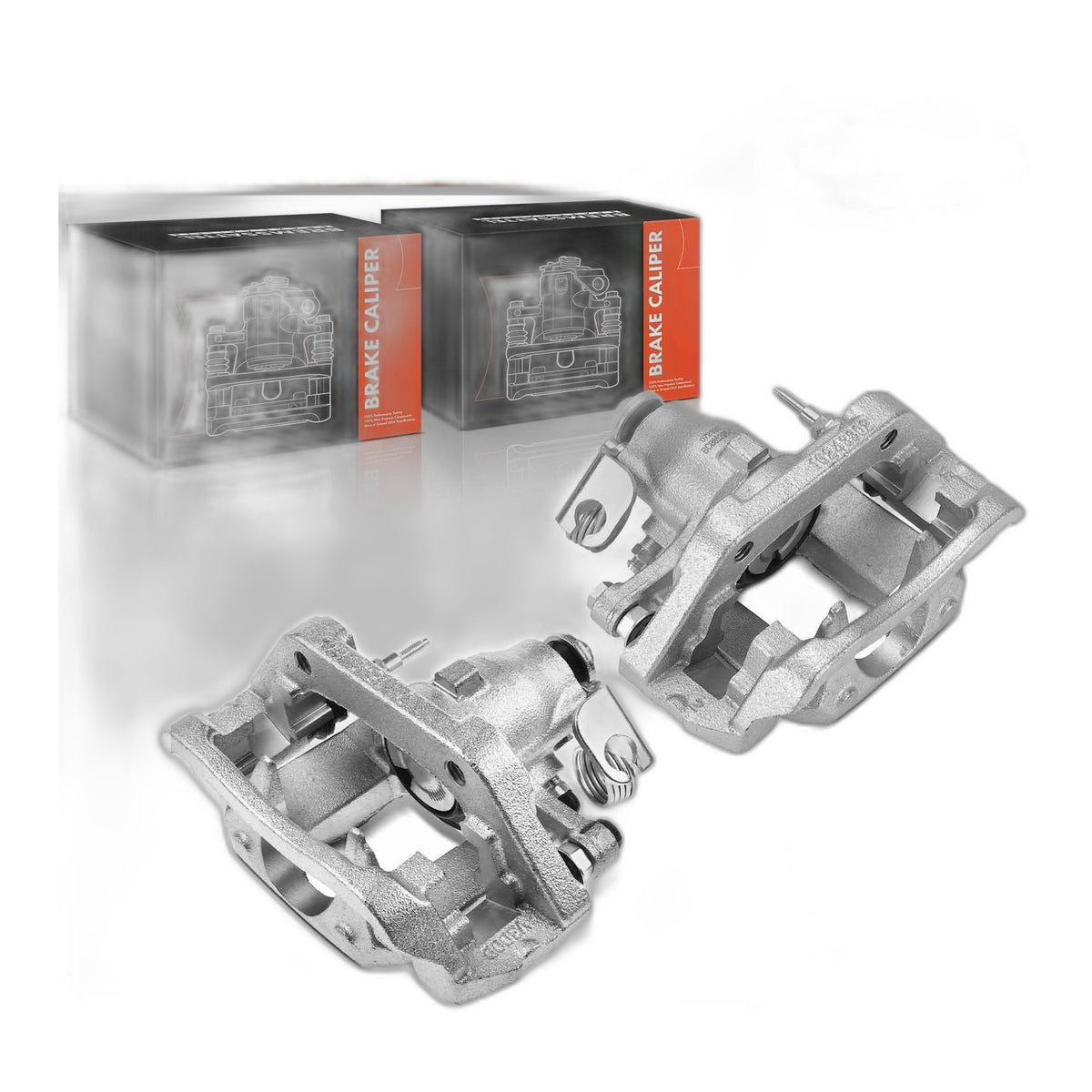Pair Rear Brake Caliper w/ Bracket for Ford Edge 2011 2012 2013 2014 Lincoln MKX