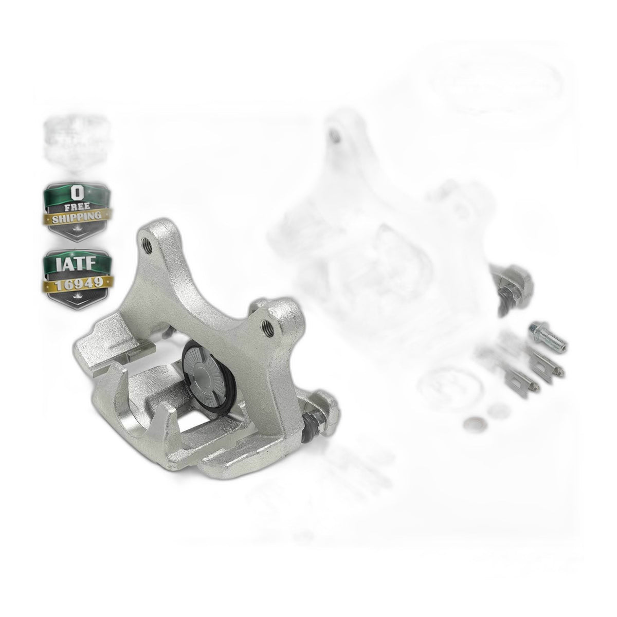 Pair Rear Brake Calipers with Bracket for Ford F-150 2015-2018 Electric Brake