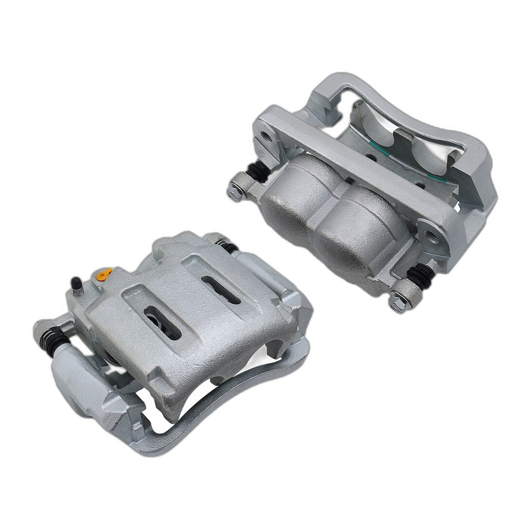 Pair Front Brake Calipers w/ Brackets For 2005-2012 Ford F-250 F-350 Super Duty