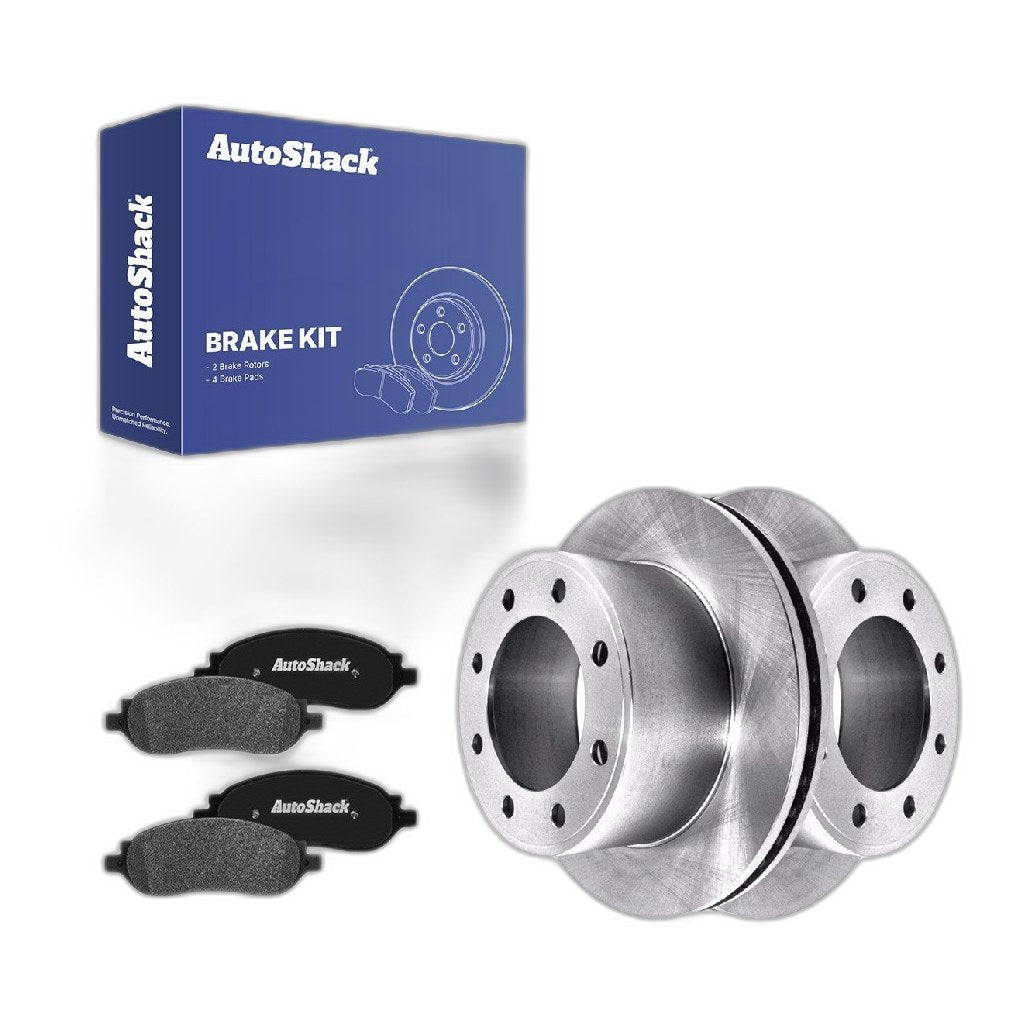 Rear Brake Rotors Ceramic Pads for Ford F-250 Super Duty 2007