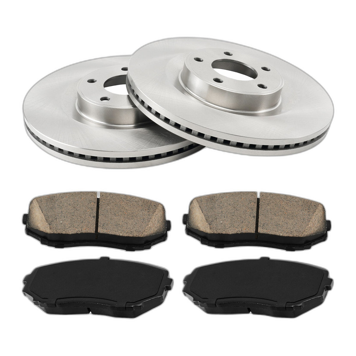 Front Brake Rotors & Ceramic Pads Kit For Ford Edge Lincoln MKX AWD 2007-2014