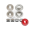 Front & Rear Brake Rotors & Pads Kit For 2004-08 Ford F-150 V8 5.4L 54109 54111