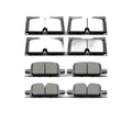 Front & Rear Ceramic Brake Pads for Chevy Silverado 1500 19-22 GMC Sierra 1500