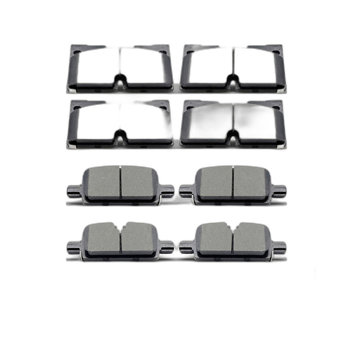 Front & Rear Ceramic Brake Pads for Chevy Silverado 1500 19-22 GMC Sierra 1500