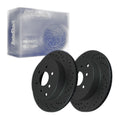 Rear Drilled Slotted Brake Rotors Pair for Nissan Pathfinder 2012