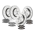 13.78 inch Front Rear Drilled Rotors Brake Pads Fit Grand Cherokee Dodge Durango