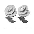 Front Rear Disc Brake Rotors & Ceramic Pads For 2013-2016 Ford Escape C-max 2.5L