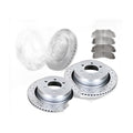 Front Rear Drilled Rotors Brake Pads Brakes Kit for Ford F-150 6 LUG 2010-2011