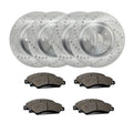 Front & Rear Drilled Brake Rotors + Pads for 2017 2018 2019 Ford Escape