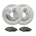 Front Drilled Brake Rotors + Pads for Ford Escape Transit Connect Lincoln MKC