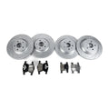 For 2017-2019 Ford Escape MKC Front & Rear Drilled Brake Rotors Ceramic Pads Kit