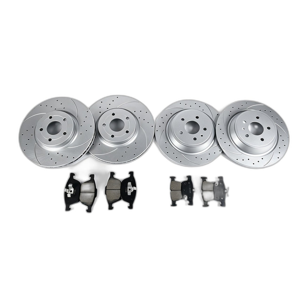 For 2017-2019 Ford Escape MKC Front & Rear Drilled Brake Rotors Ceramic Pads Kit