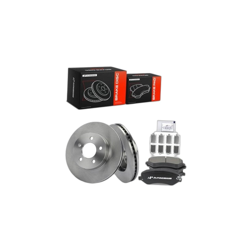 11.34 inch (288mm) Front Brake Rotors and Ceramic Pads Kit - Compatible with