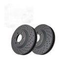 Front Drilled Slotted Brake Rotors Pair for Nissan TITAN 2024