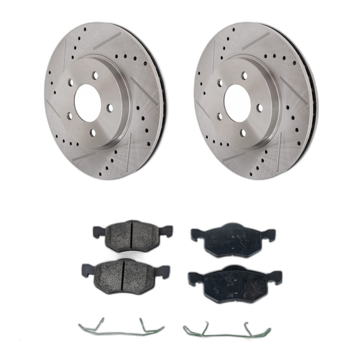 Front Brake Disc Rotors and Pads Kit for Mercury Mariner Ford Escape 2005-2007