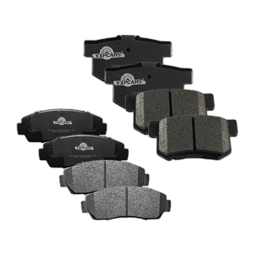 For 2007 2008 2009 2010 - 2012 Acura RDX Front & Rear Ceramic Brake Pads Set