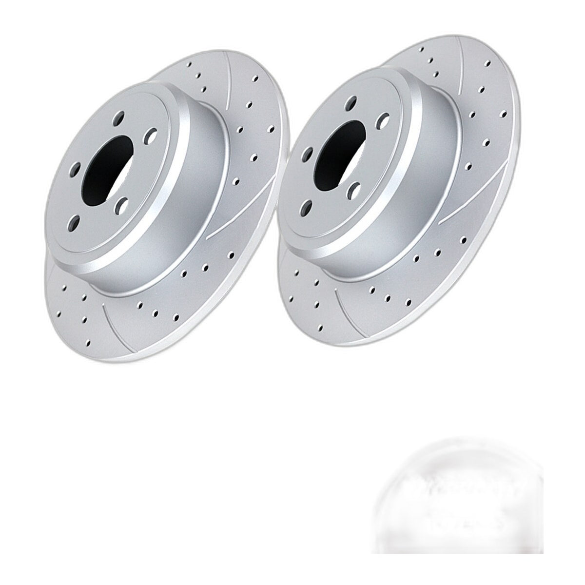 Rear Drilled Brake Rotors Pads Kit for Chrysler 300 V6 Dodge Charger RWD 320mm