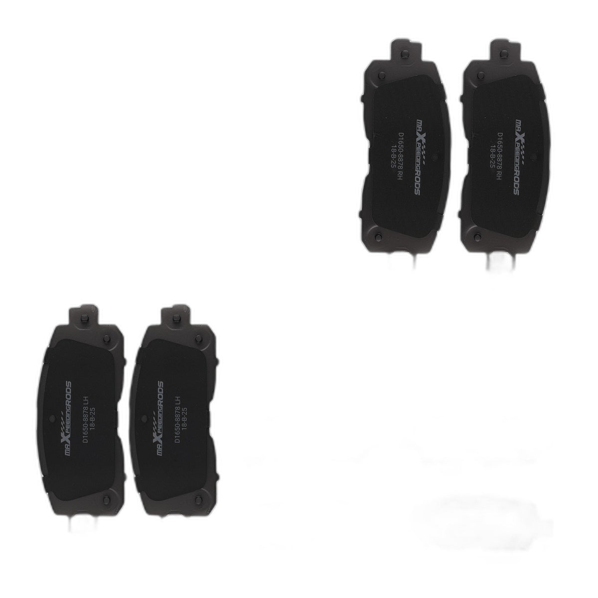 Front&Rear Ceramic Brake Pads Set for Nissan LEAF 2014-17/Altima 2013-2023 D1650
