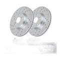 Front Brake Rotors Pads Kit for Ford Fusion 299mm 2006-2012 Slotted Brakes
