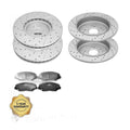 Front Rear Disc Brake Rotors & Ceramic Pads Kit For 2003 - 2008 Honda Pilot