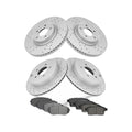 Front & Rear Brake Rotors Ceramic Brake Pads For 2007 2010 Lincoln Mkx Ford Edge