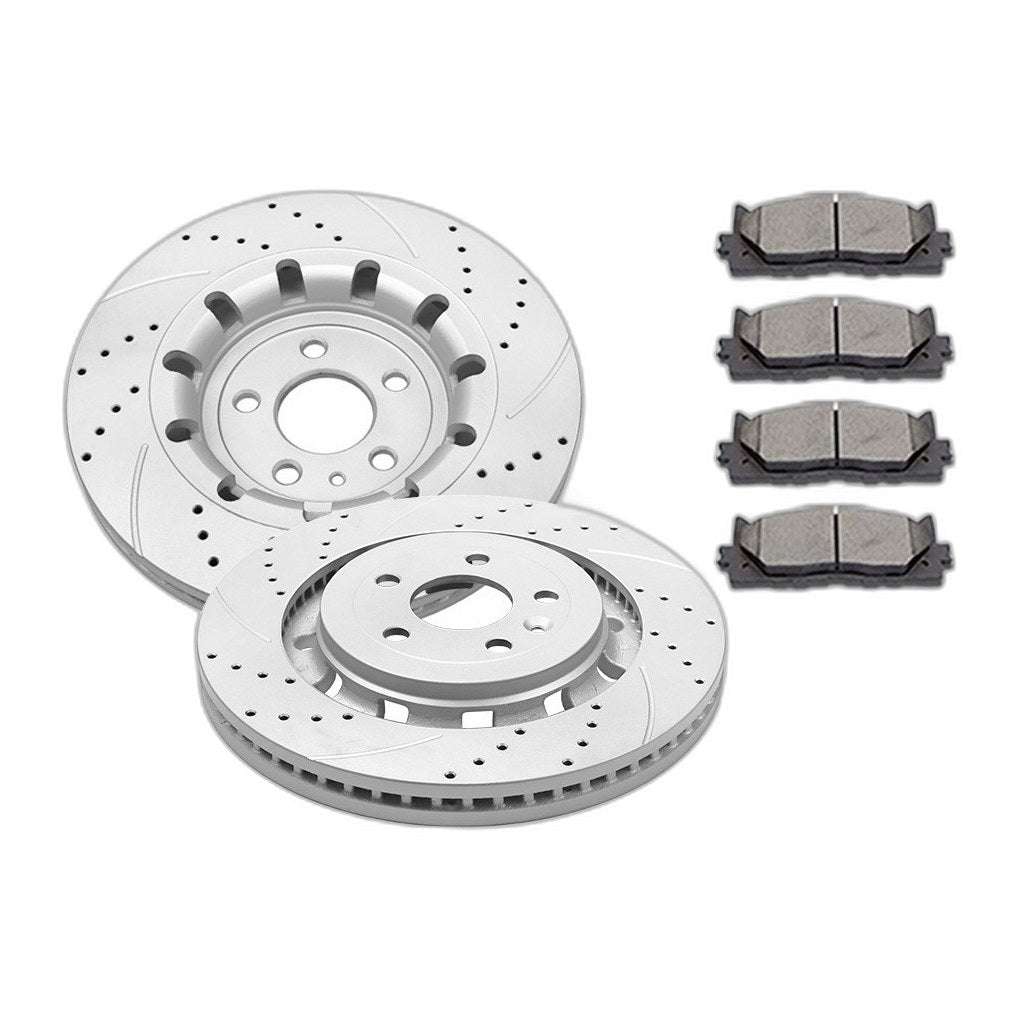 Front Brake Rotors Pads Brakes Kit for Ford Flex Taurus Explorer Lincoln MKT