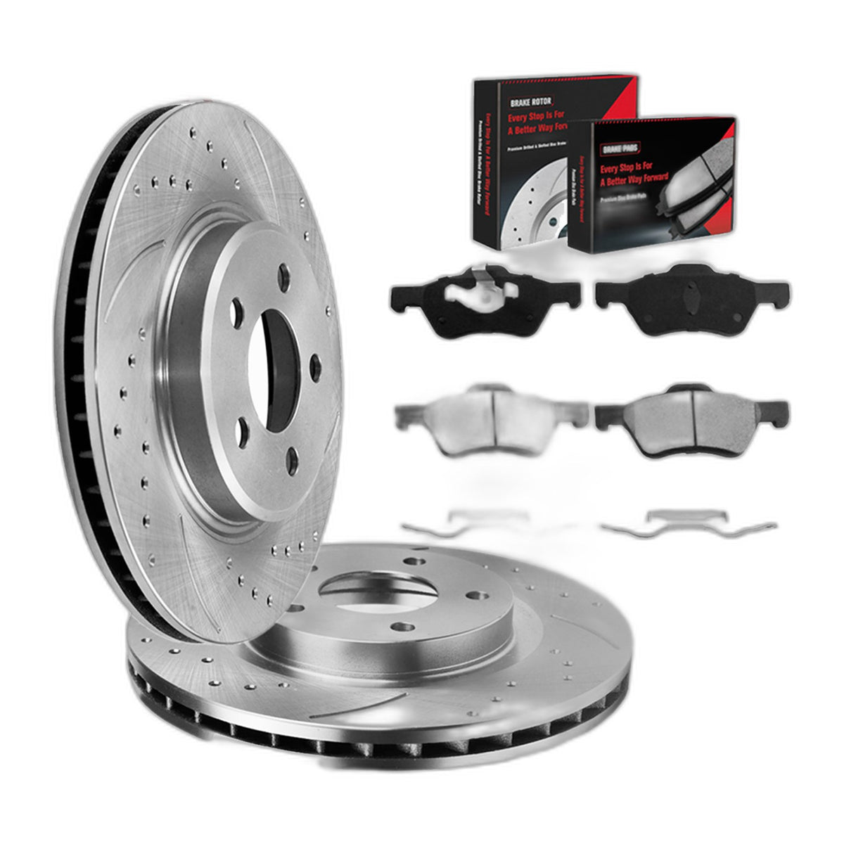 Front Brake Rotors Ceramic Pads for Ford Escape Mazda Tribute Mercury Mariner