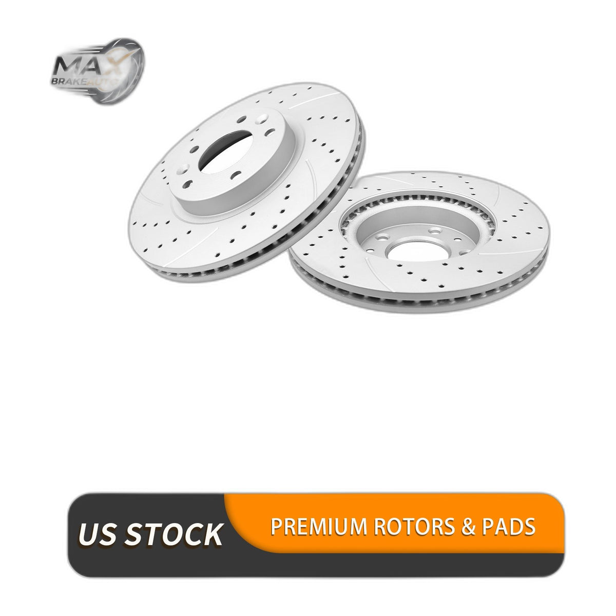 Front Brake Rotors Pads Kit for Lincoln MKZ Ford Fusion Drilled and Slotted
