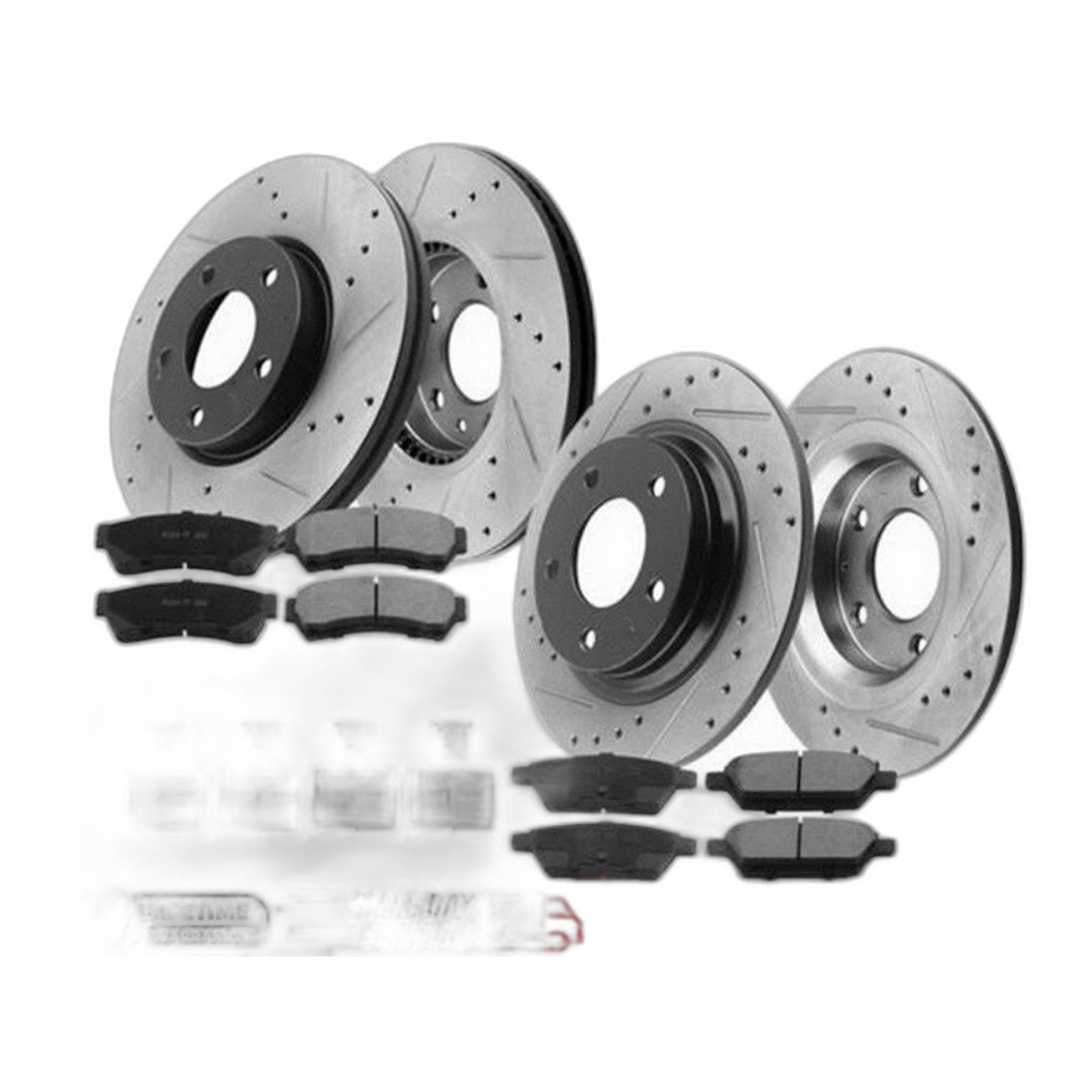 8pc 11.92" Front 11.89" Rear Brake Rotors Pads Kit for Escape Tribute Mariner