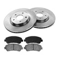 Front 11.65in 295.8mm Brake Rotors Ceramic Pads Kit for 08-13 Nissan Rogue 31512