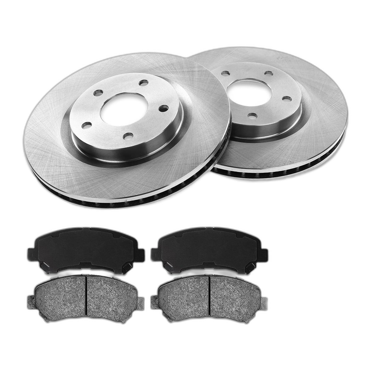 Front 11.65in 295.8mm Brake Rotors Ceramic Pads Kit for 08-13 Nissan Rogue 31512