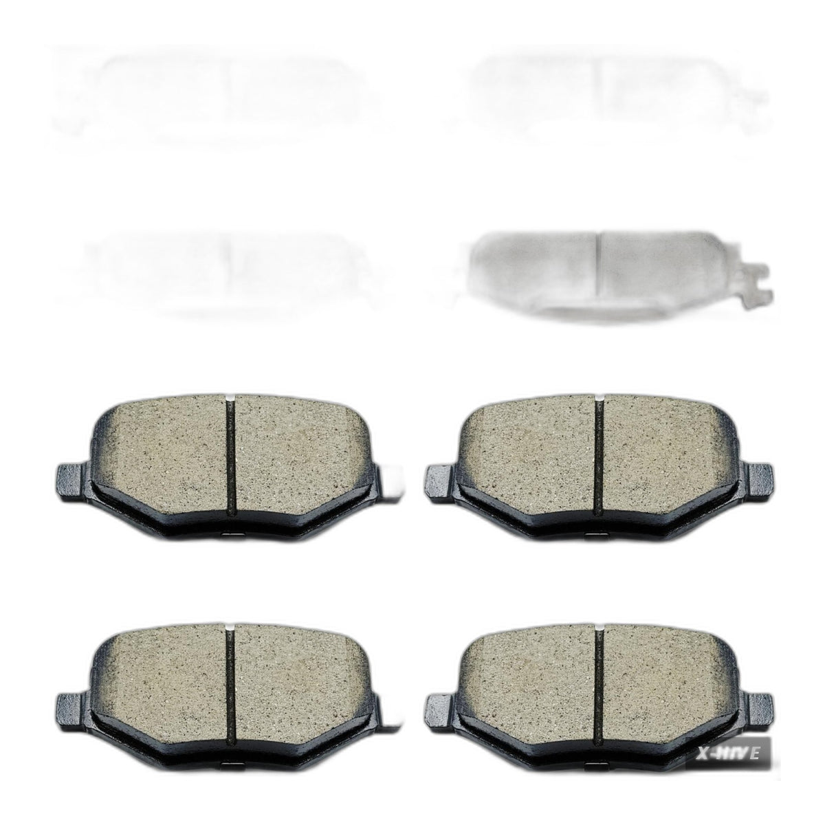 Front Rear Ceramic Brake Pads 8 Pieces Set for 2011-2019 ford Explorer,for