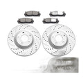 for 07-14 Ford Edge Lincoln MKX Front Drilled Discs Brake Rotors Brakes Pads