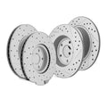 Front Rear Brake Rotors Ceramic Brake Pads Kit for Ford Transit Connect Escape