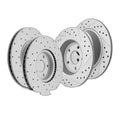 Front Rear Brake Disc Rotors And Ceramic Pads for Ford Transit Connect Escape