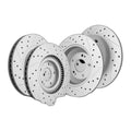 Front Rear Brake Rotors Ceramic Pads For Hyundai Santa Fe 2014-2020 Kia Sorento
