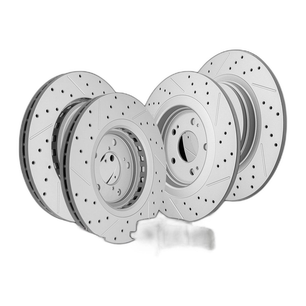 Front Rear Brake Rotors And Ceramic Pads For 2018 - 2022 2023 Honda Odyssey