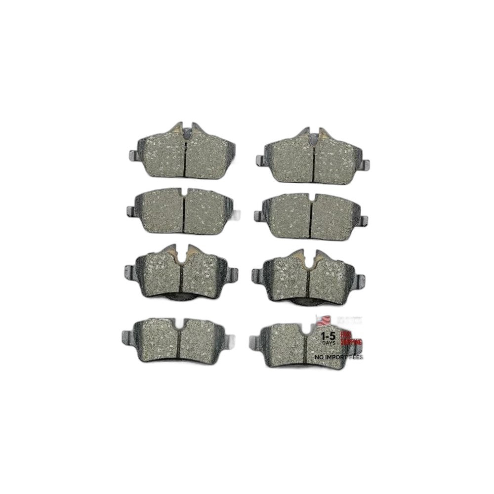 Ceramic Brake Pads Set - Front & Rear 8pcs Compatible with Mini Cooper