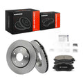 A-Premium 11.88 inch (301.8mm) Front Vented Brake Rotors & Ceramic Pads Kit