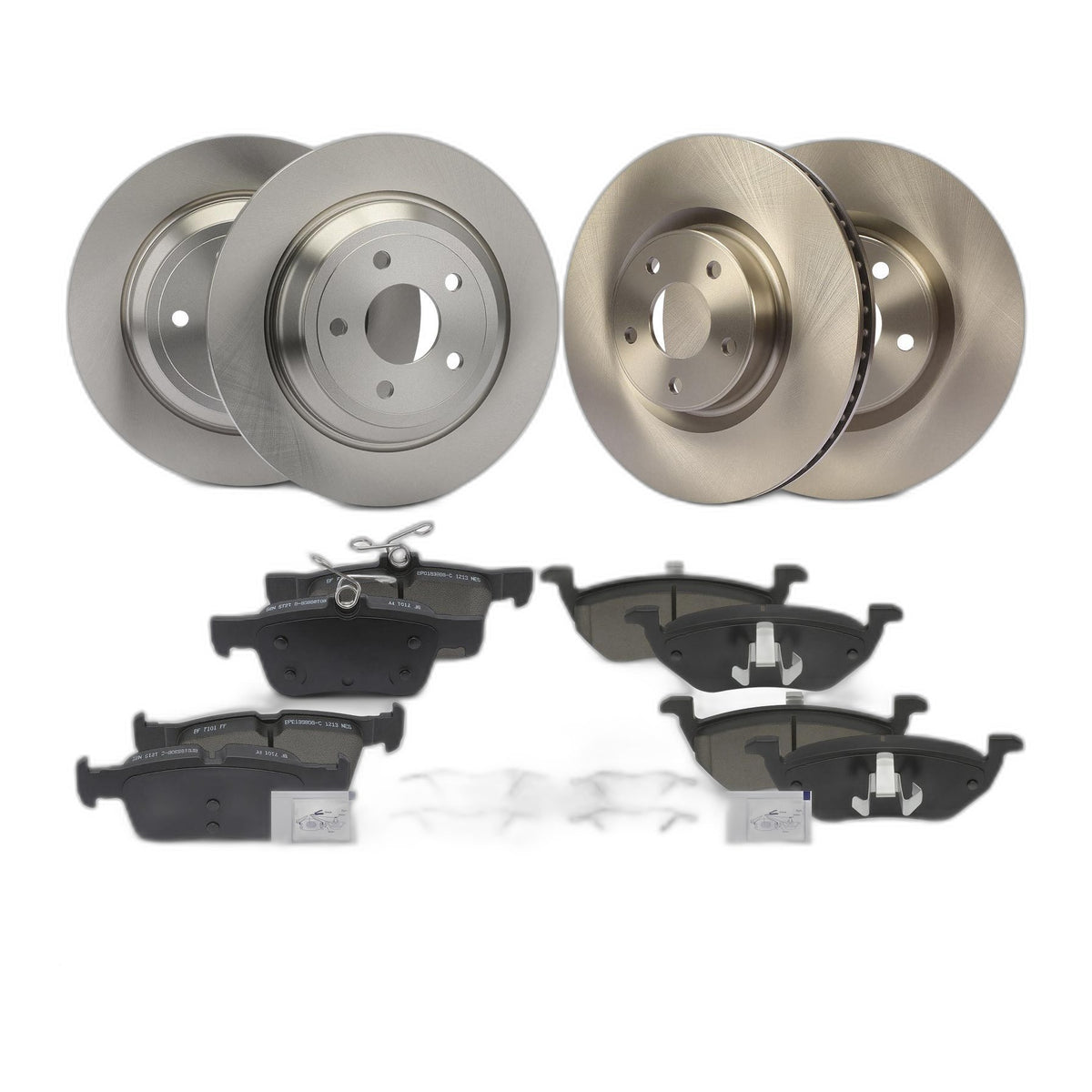 12x Front & Rear Disc Rotors & Brake Pads for Ford Escape 20-23 Lincoln Corsair