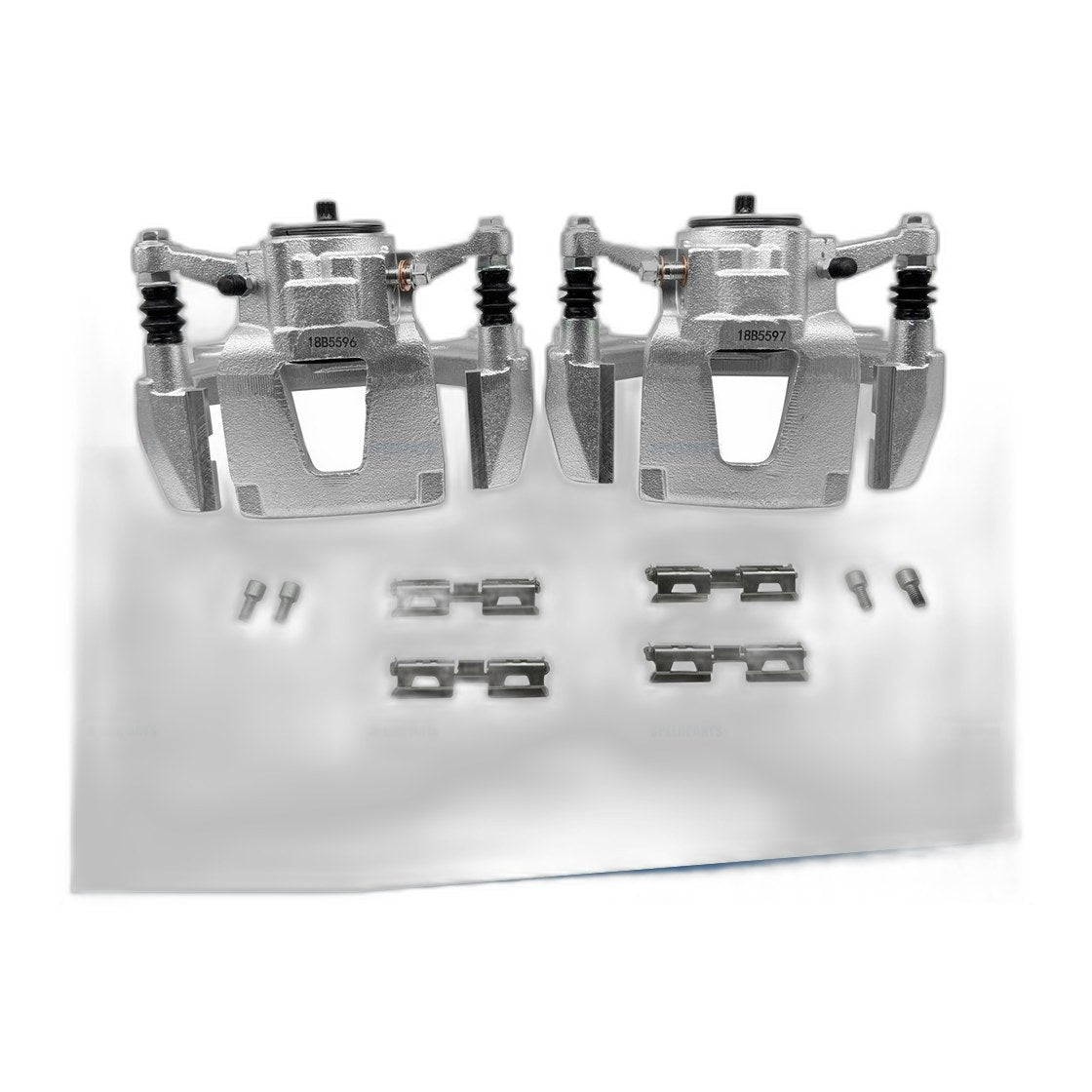Pair Rear Brake Calipers w/ Bracket 18B5596 for Ford F-150 2018-20 3.5L 5.0L V6