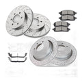 4WD Front Rear Brake Rotors + Ceramic Brake Pads for Ford F-150 Lincoln Mark LT