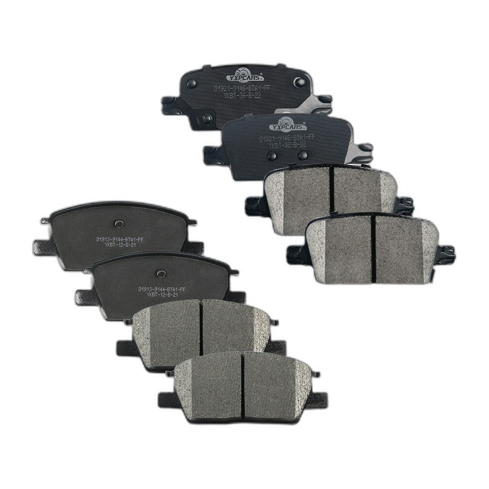 Front & Rear Ceramic Brake Pads Set for 2016 2017 2018 2019 - 2020 Chevy Malibu