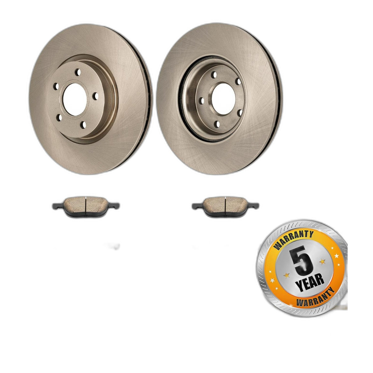 Front Brake Rotors and Ceramic Pads Kit for Ford Escape 2013-2017 1.6T 1.5T 2.5L