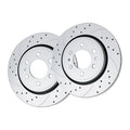 Drilled Slotted Front Brake Rotors and Pads Brakes Kit for Ford F-150 LINCOLN