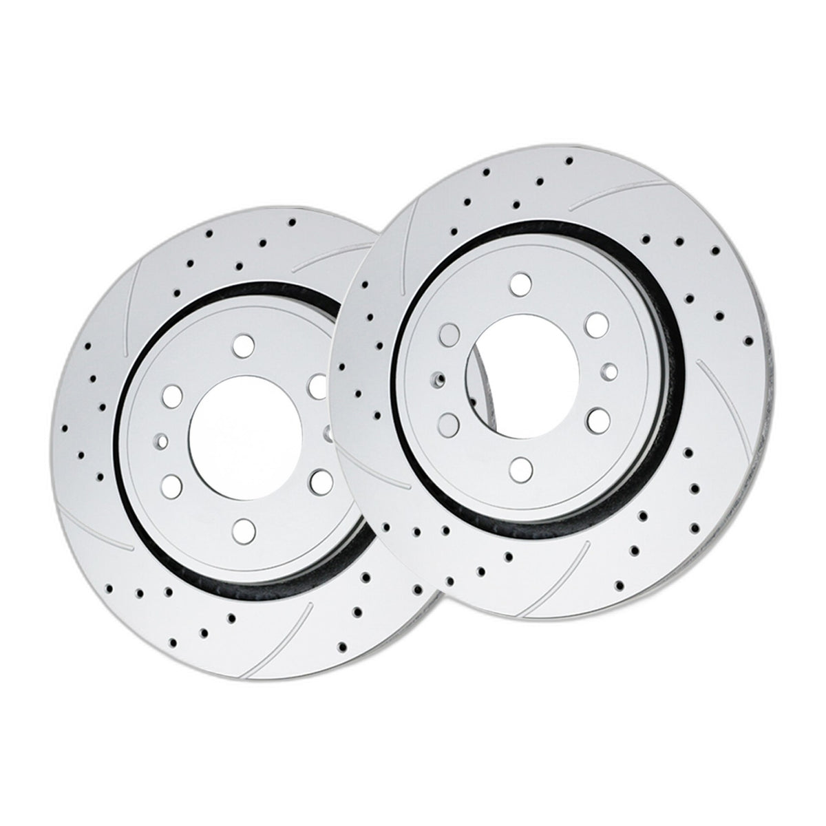 Drilled Slotted Front Brake Rotors and Pads Brakes Kit for Ford F-150 LINCOLN