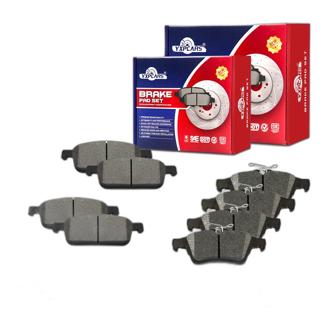 Front & Rear Ceramic Brake Pads Set for Ford Transit Connect Escape 2013 - 2023